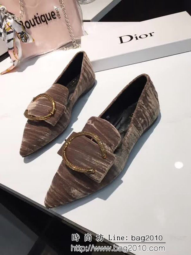 DIOR迪奧 新款 韓國絨 高端時尚 秋冬女單鞋  QZS1691